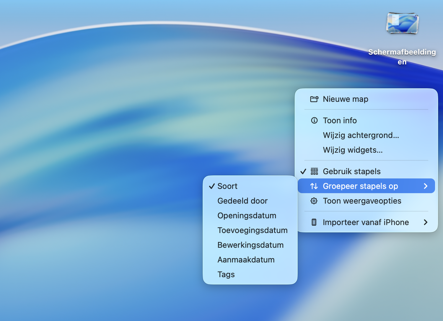 Slimme stapel sorteren