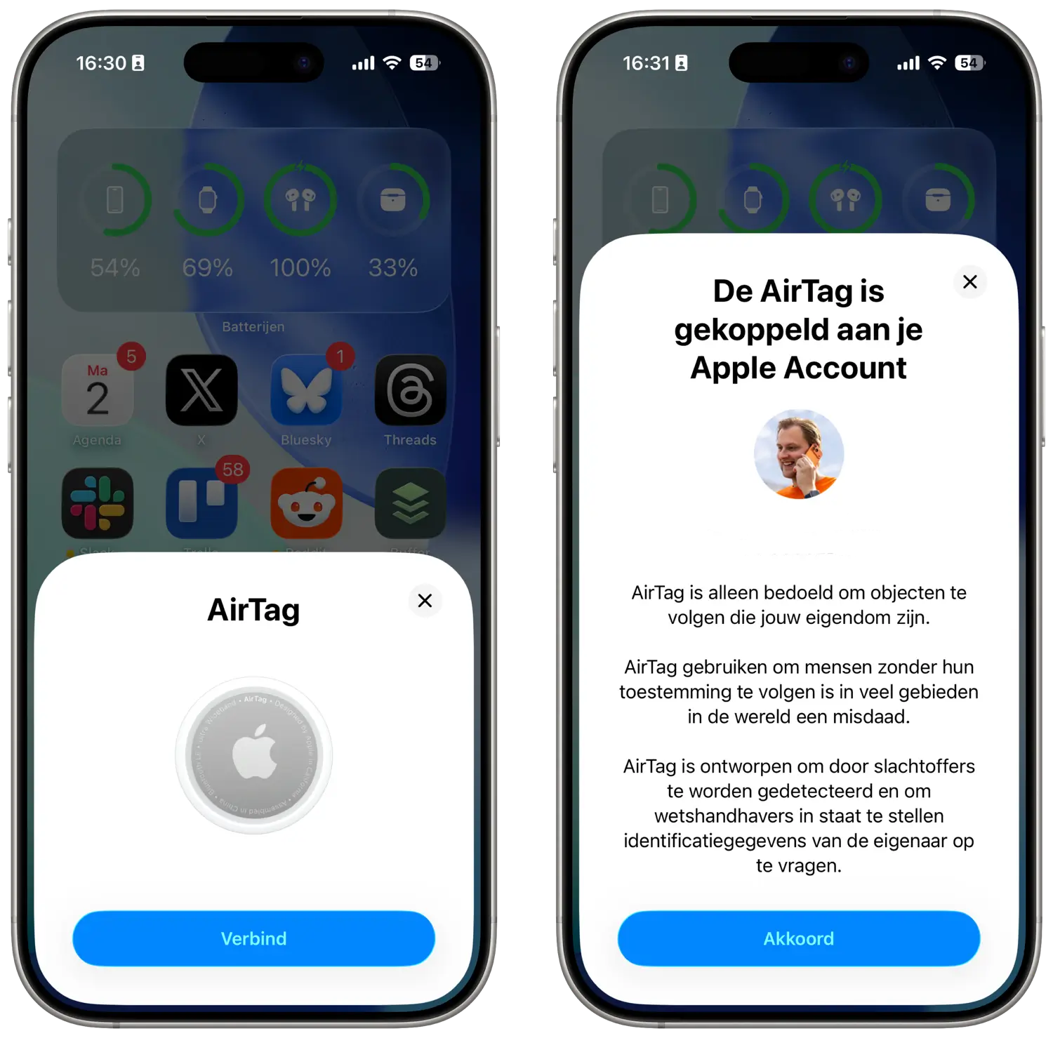 AirTag instellen en configureren