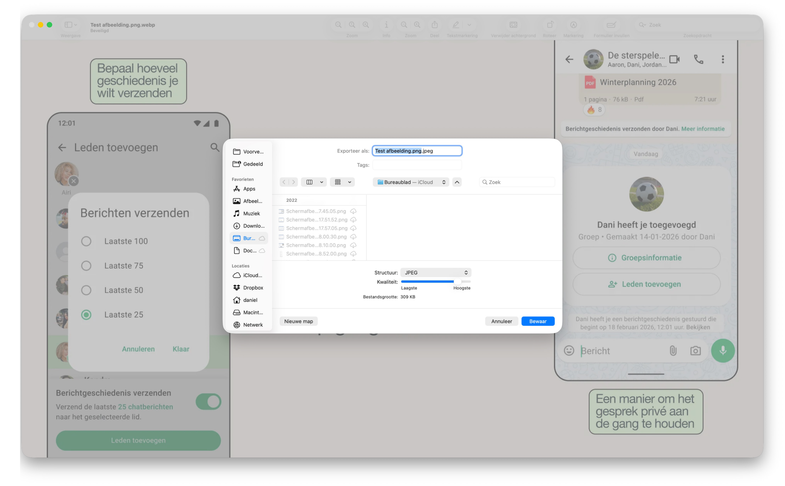 Afbeelding converteren met Voorvertoning op de Mac