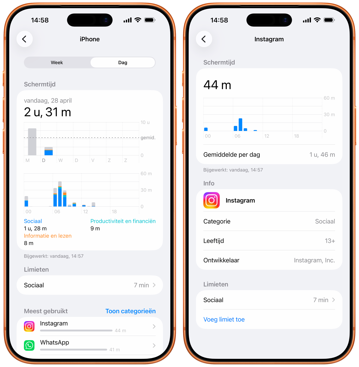Meldingen op iPhone