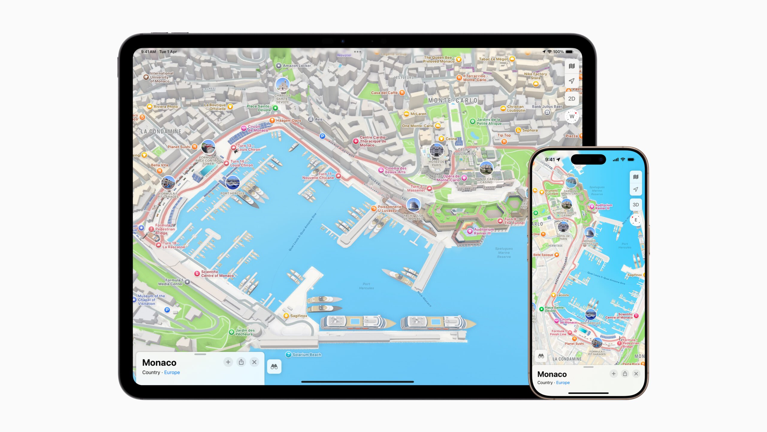 Apple Kaarten Grand Prix Monaco