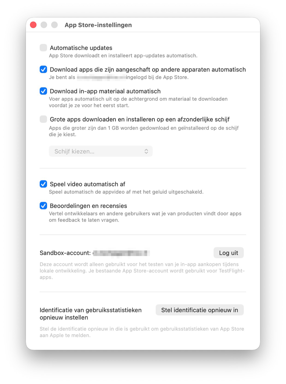Automatische app downloads Mac