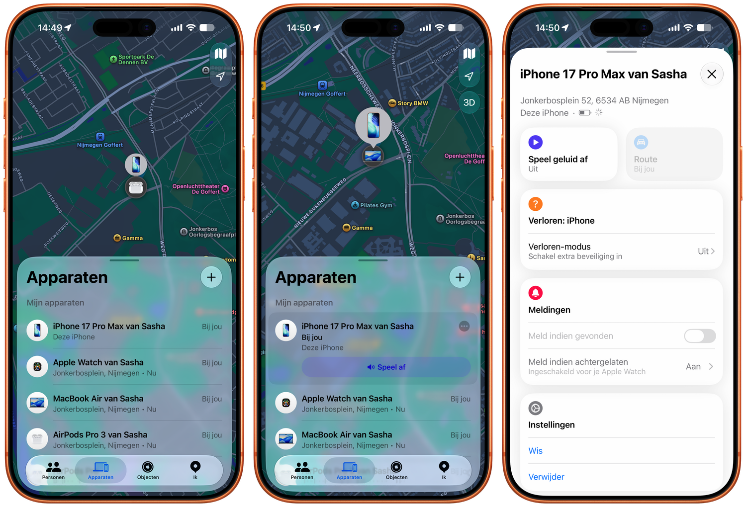 Locatie iPhone op zoek mijn
