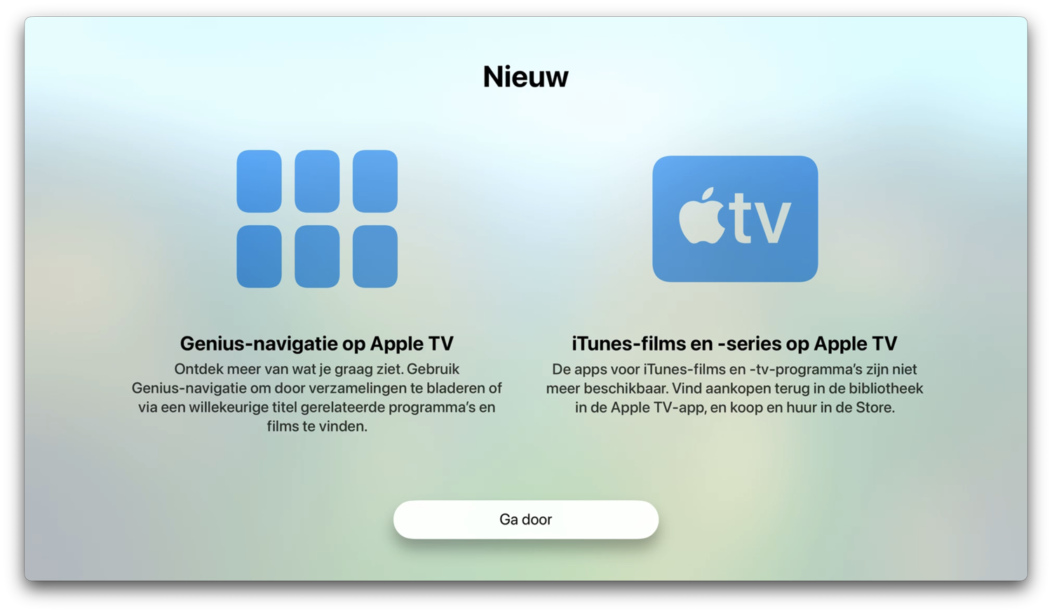 Nieuw in tvOS