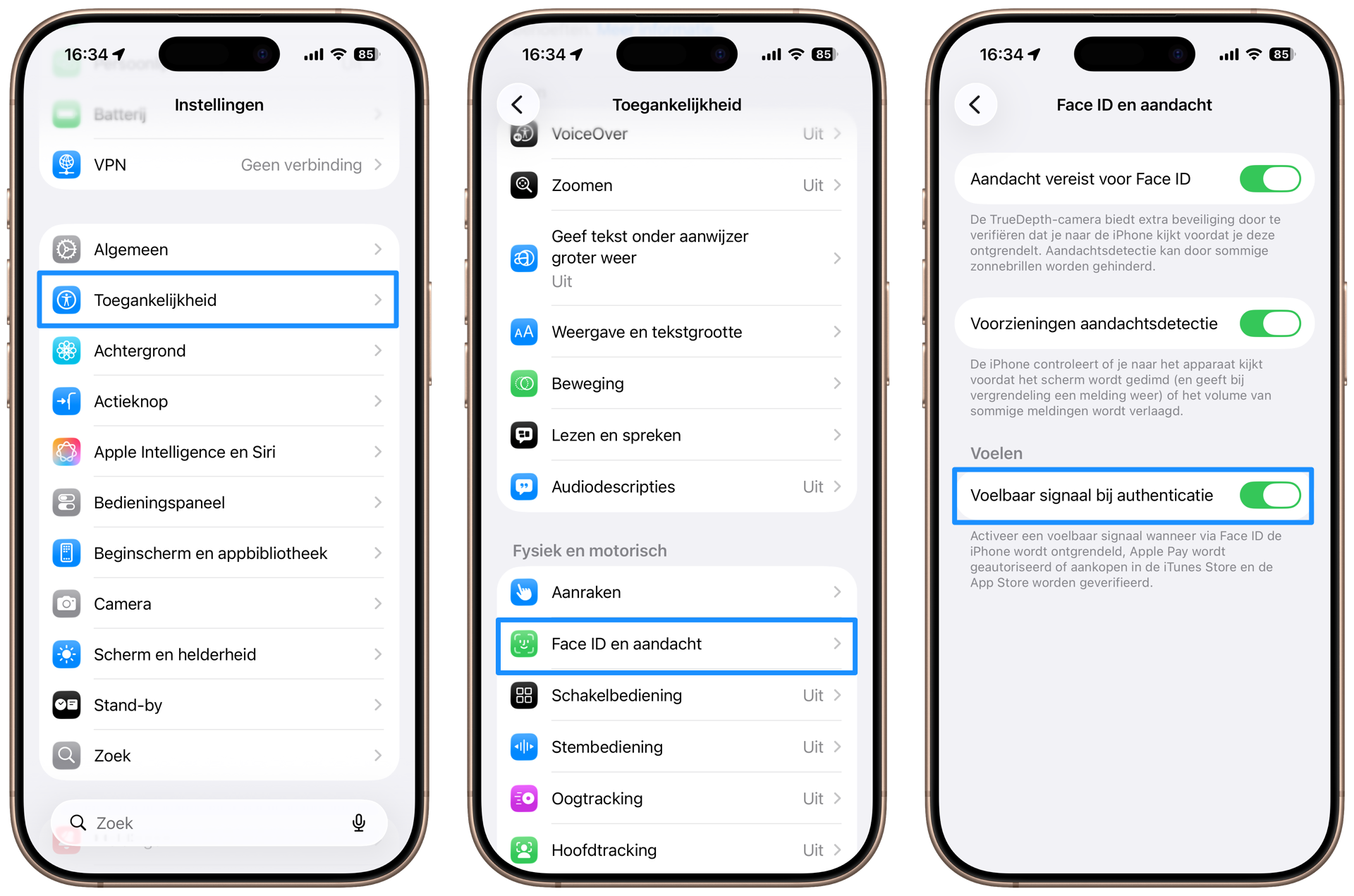 Tikje bij Face ID scannen iPhone