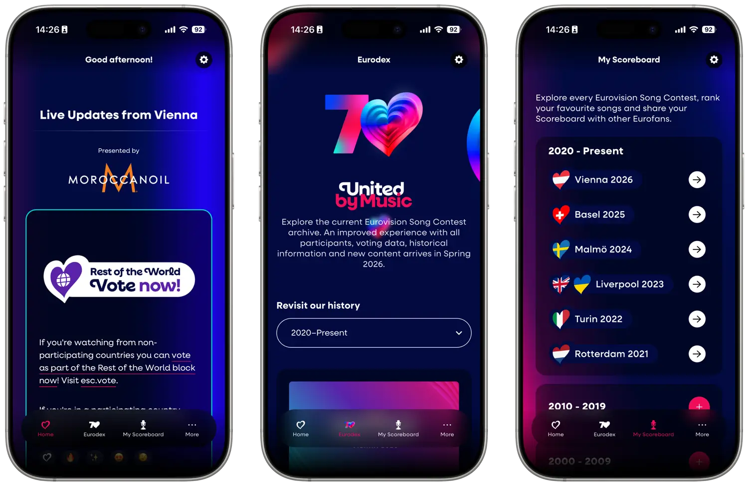 Eurovision-app 2026