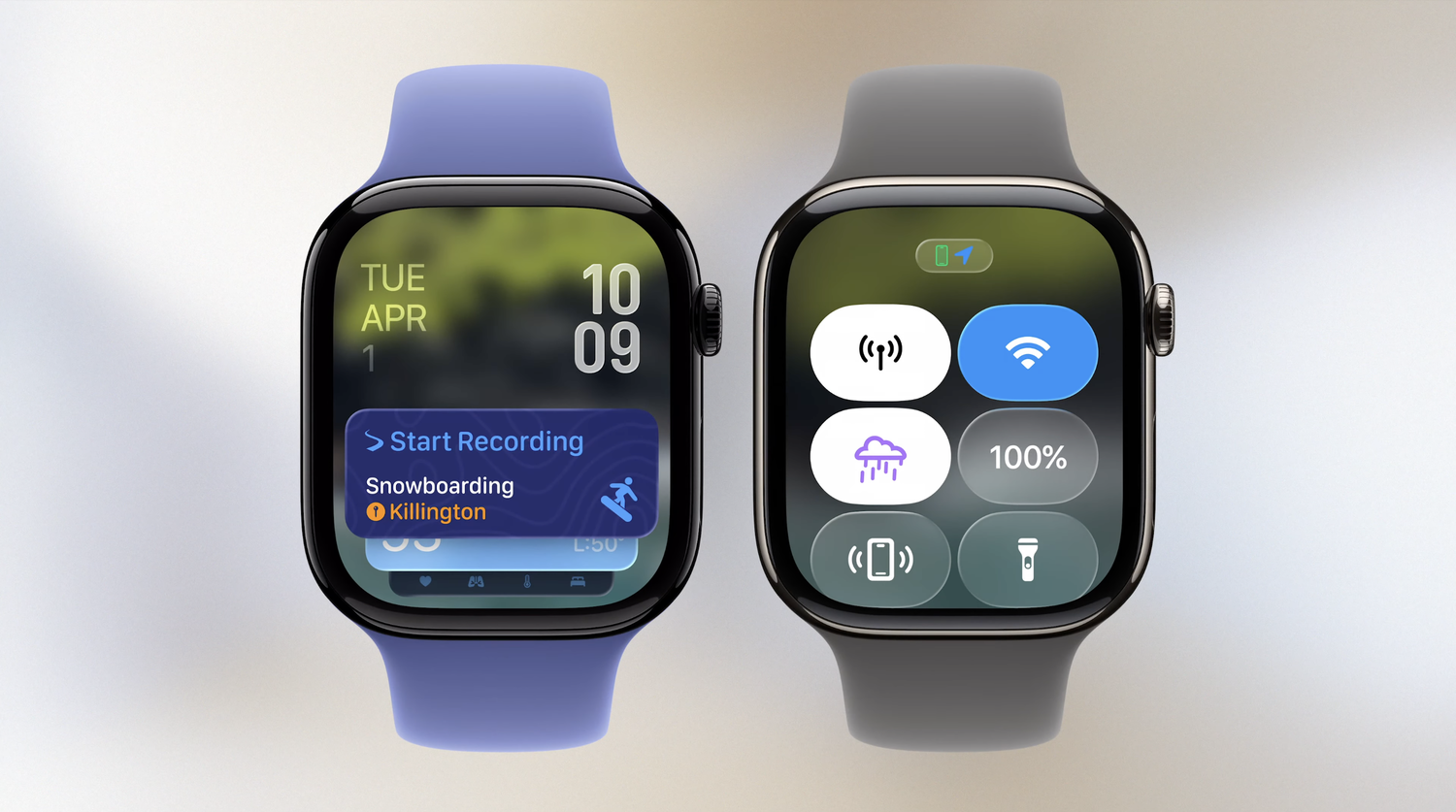 Bedieningspaneel watchOS 26