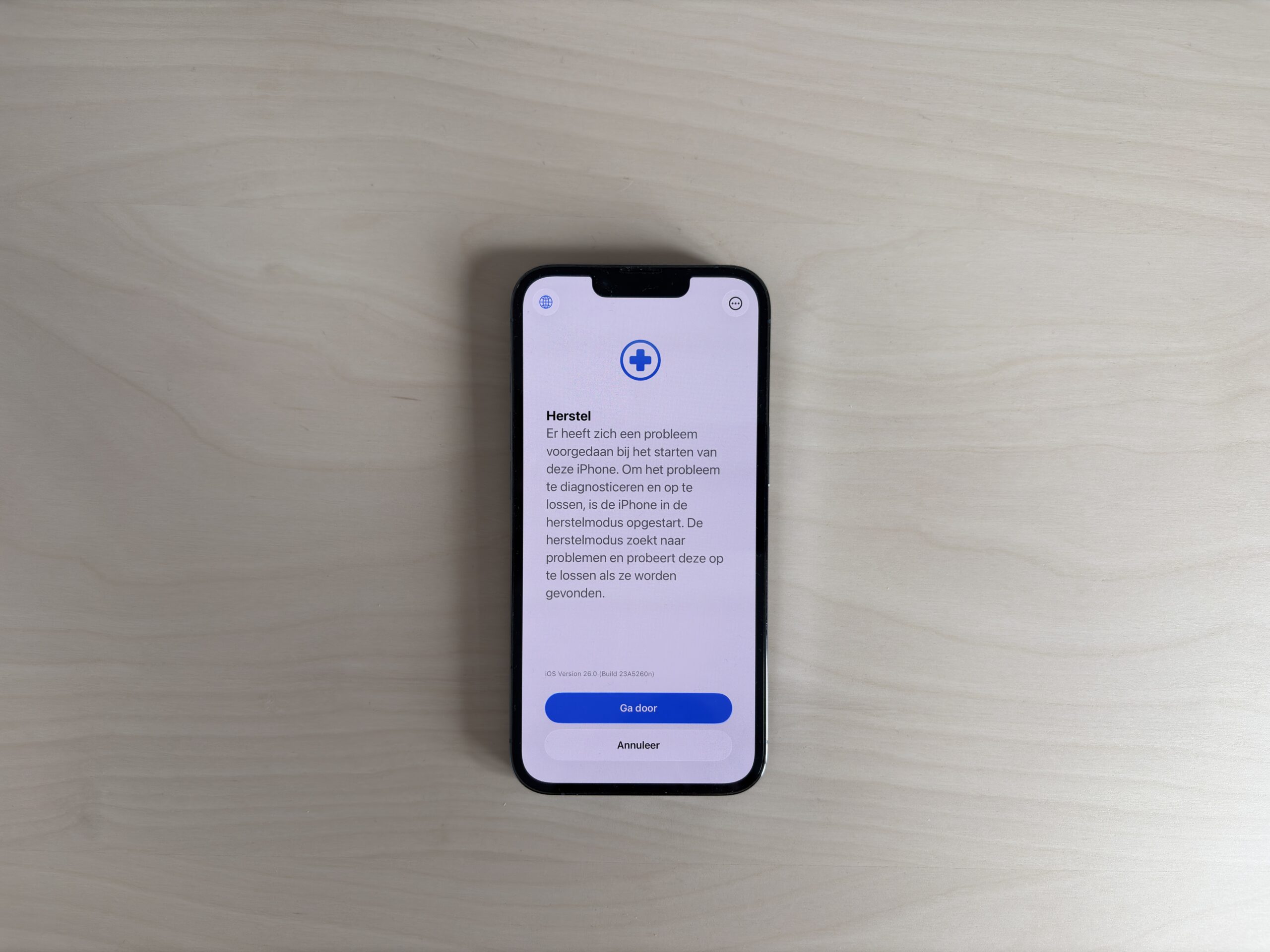 iPhone herstelmodus iOS 26