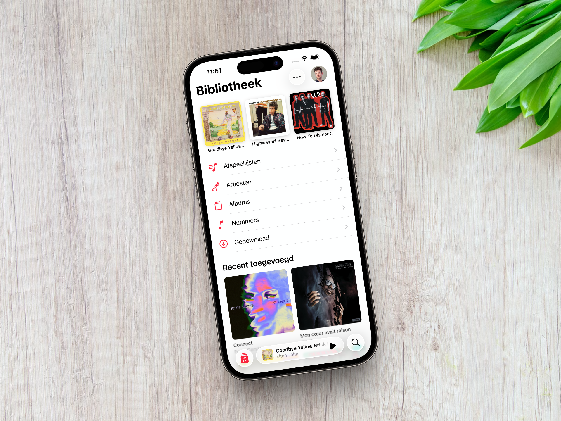 Muziek en albums vastmaken in Apple Music