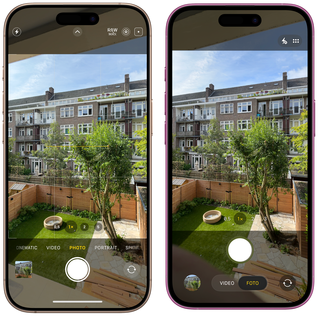 Nieuw design voor iOS 26 Camera-app