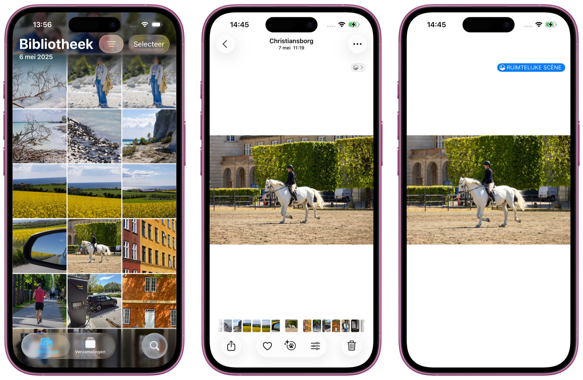 Ruimtelijke scene in de iOS 26 Foto's-app