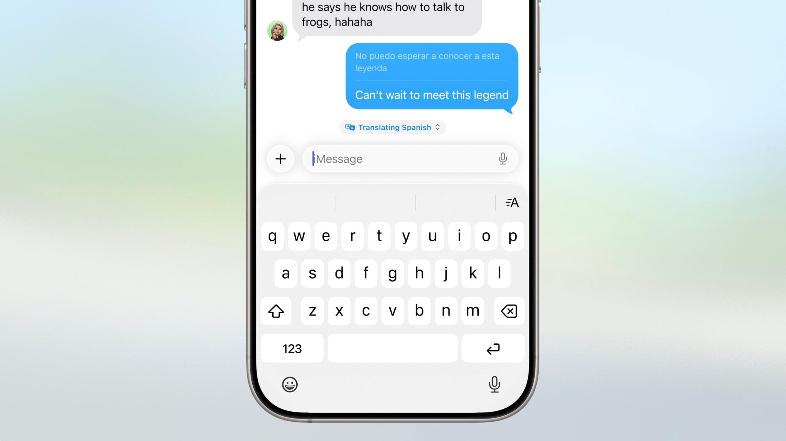 Vertalen in iMessage met iOS 26