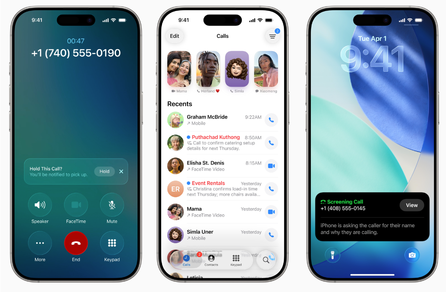 Telefoon-app in iOS 26