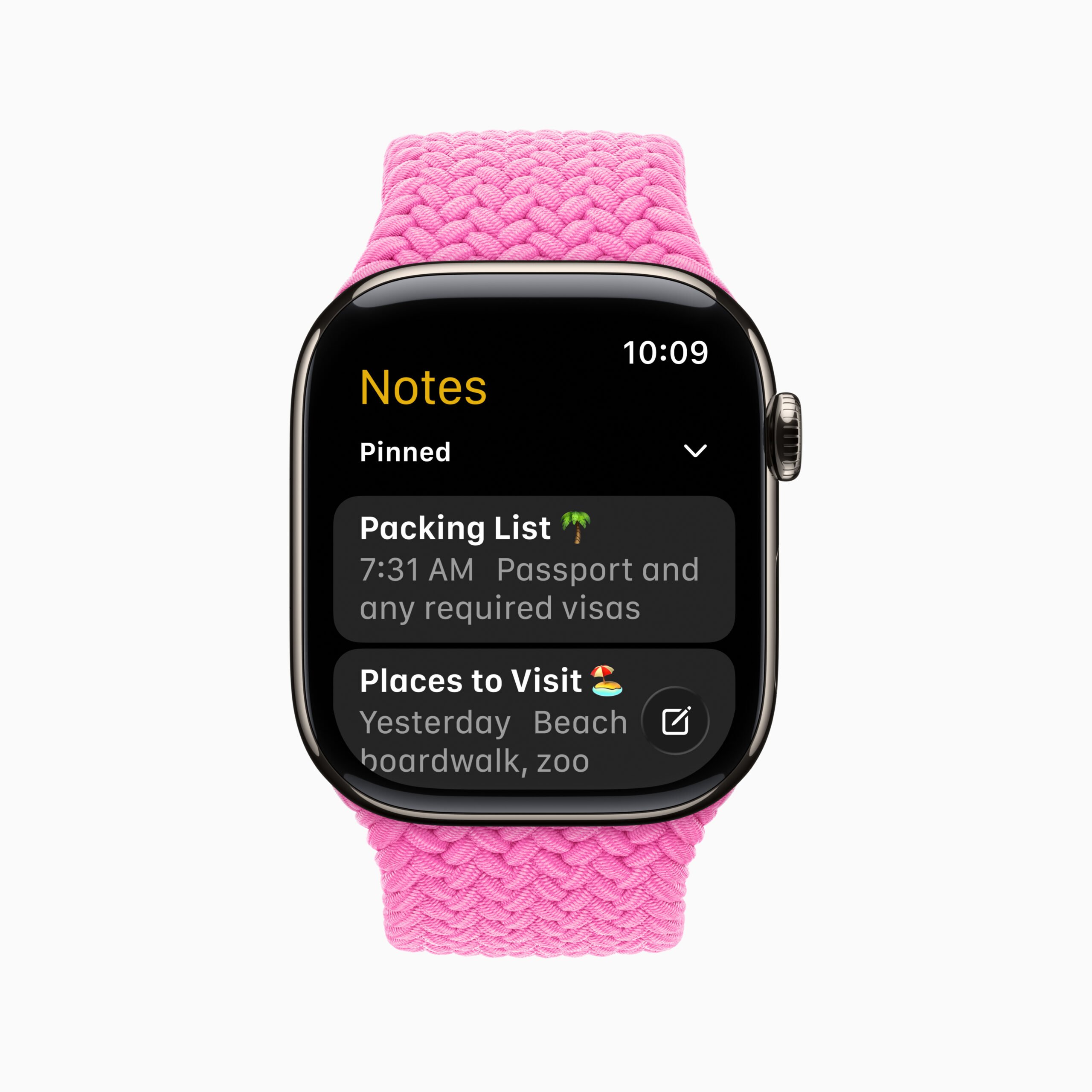watchOS 26 Notities-app