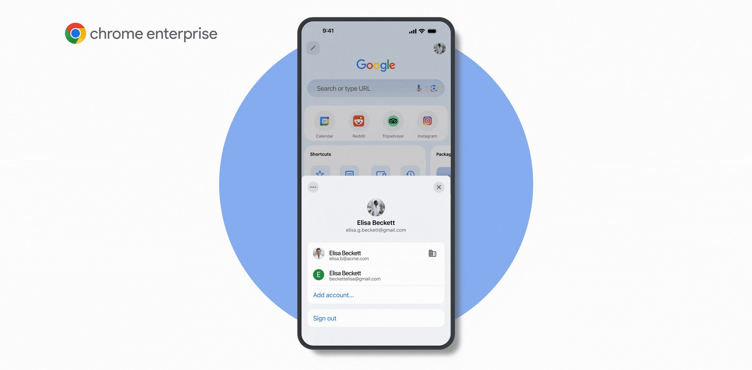 Wisselen account Google Chrome