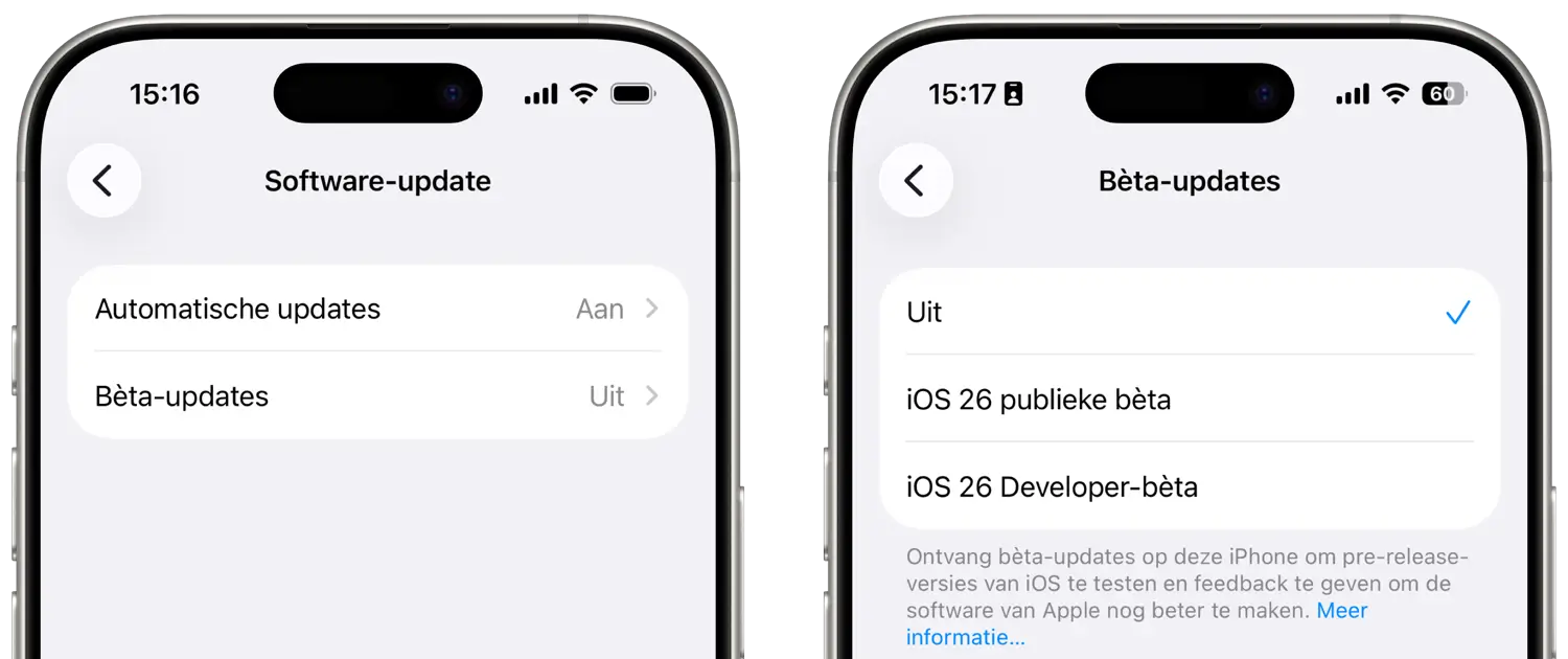iOS beta installeren op iPhone