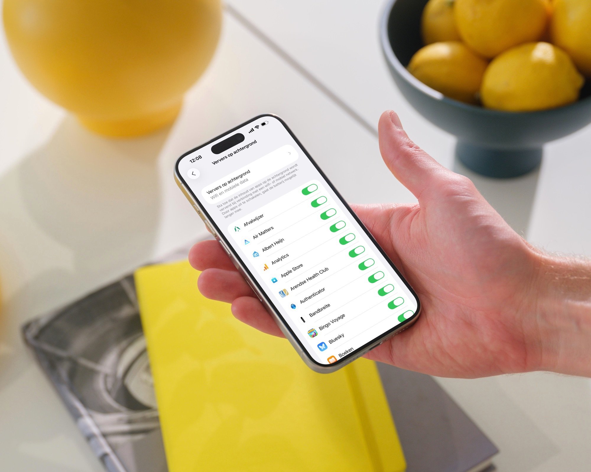 Ververs apps op achtergrond op iPhone