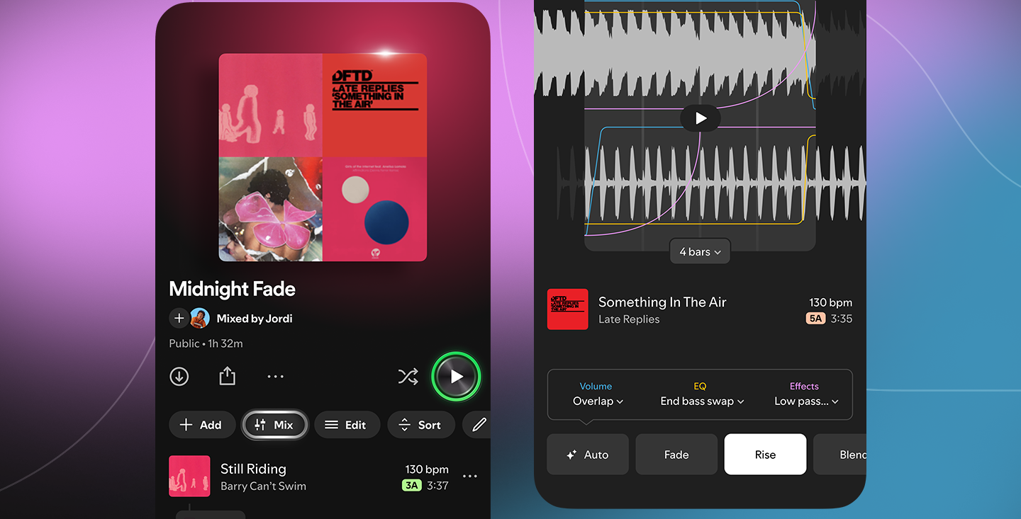 Mixen in Spotify