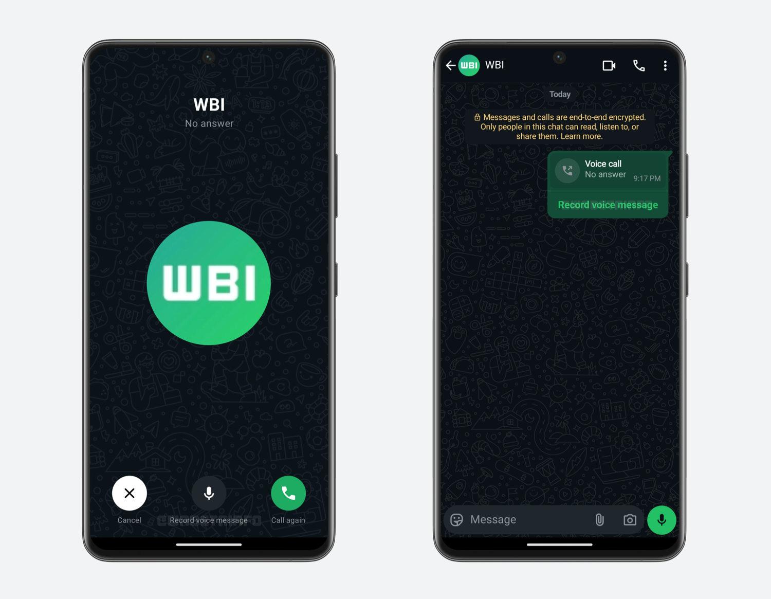 Voicemail in WhatsApp beta voor Android