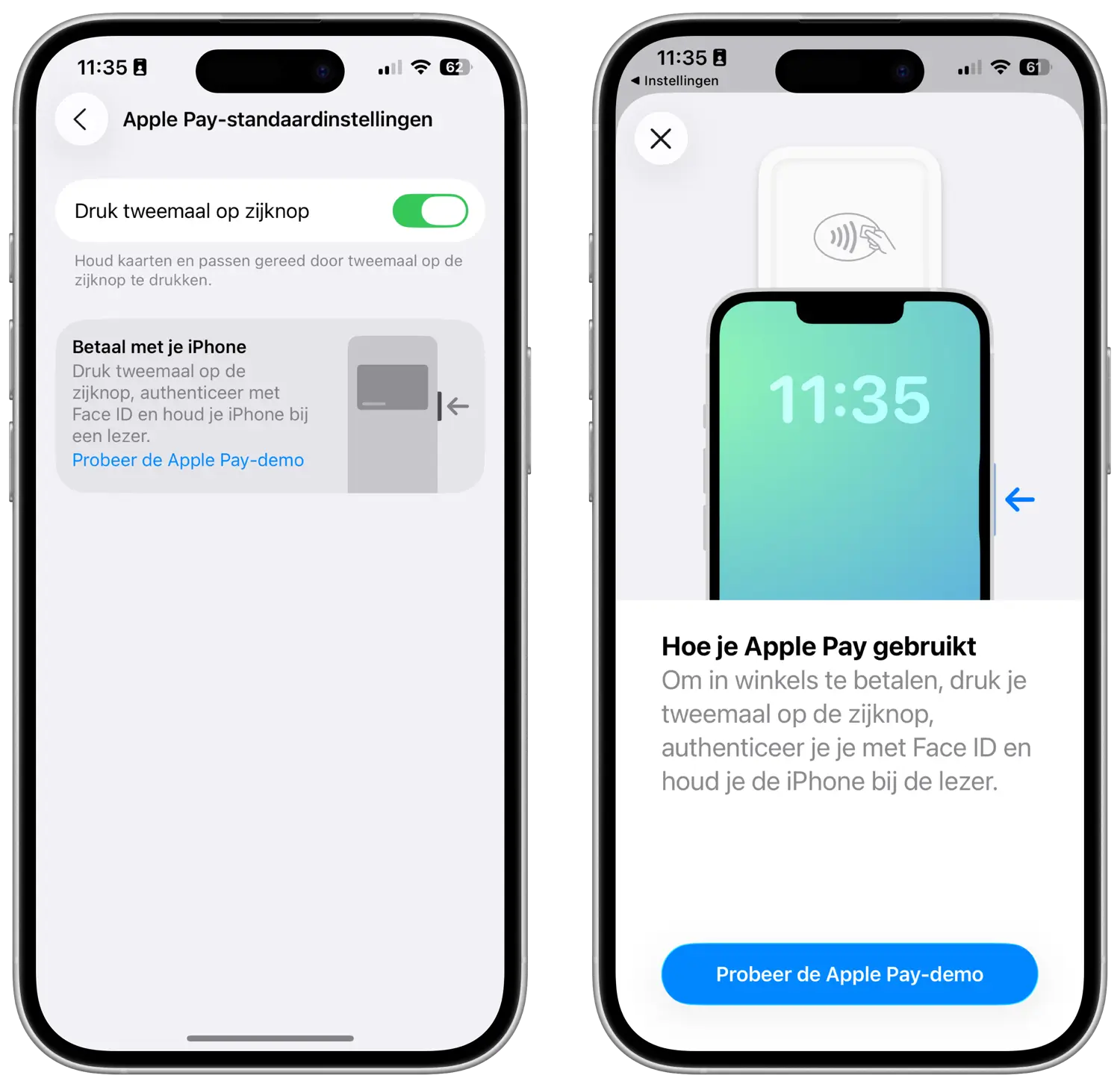 Apple Pay demo in iOS 26