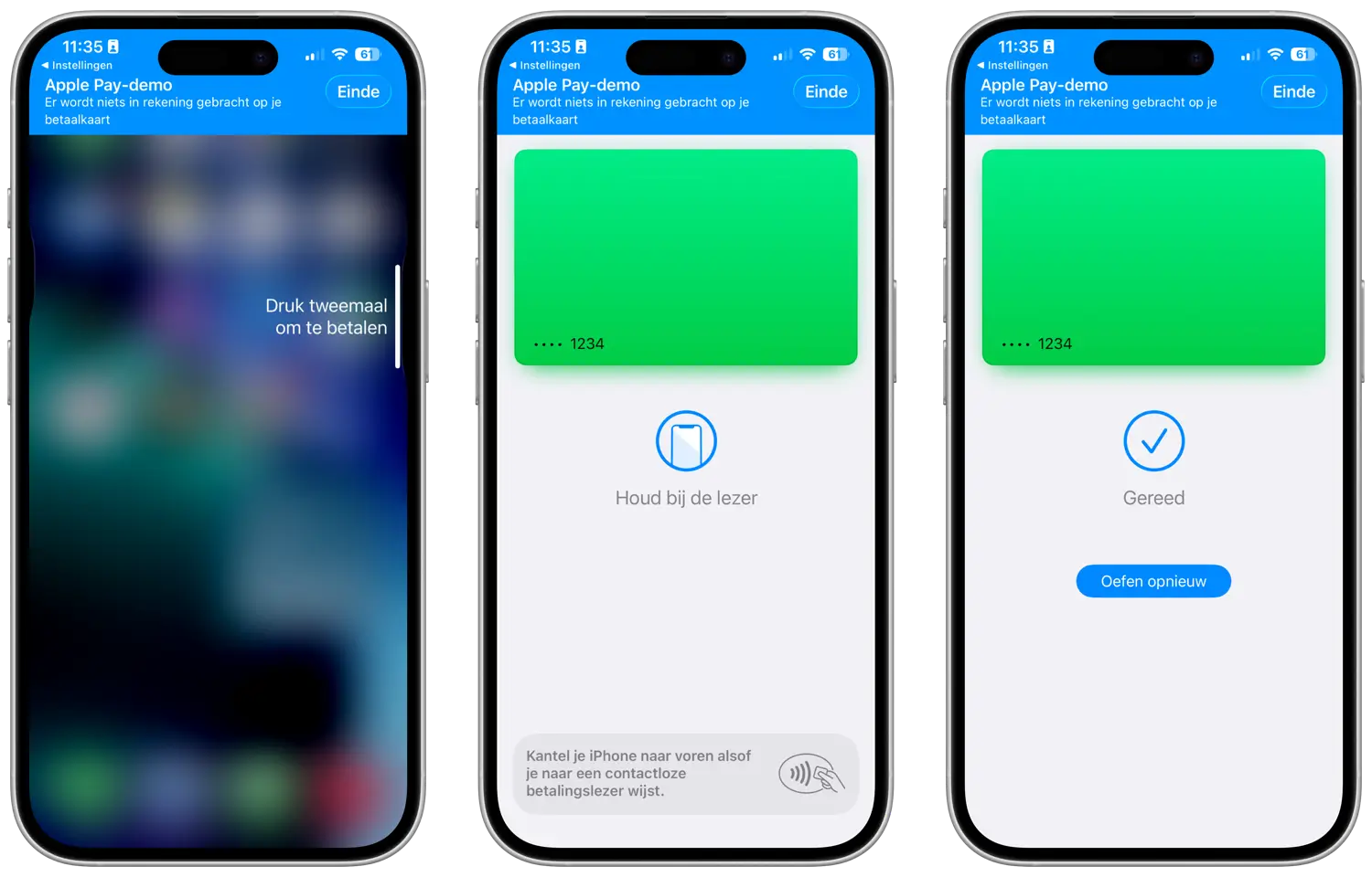 Apple Pay proberen in iOS 26