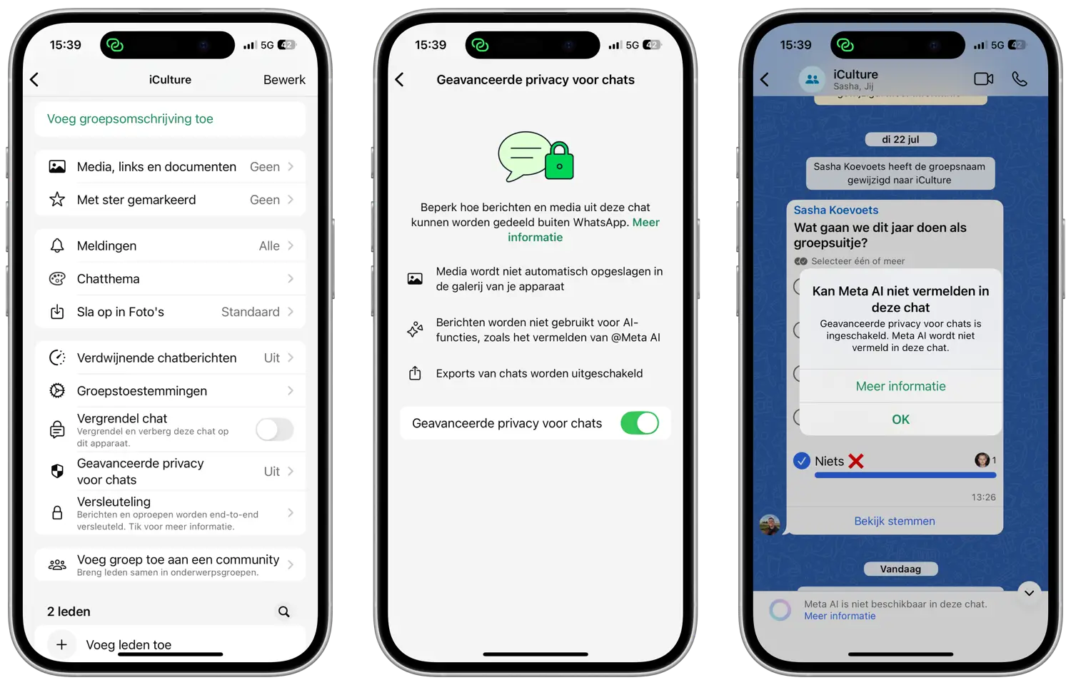 WhatsApp Meta AI blokkeren