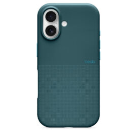 Beats rugged case in de kleur Rockies-blauw op de iPhone 17