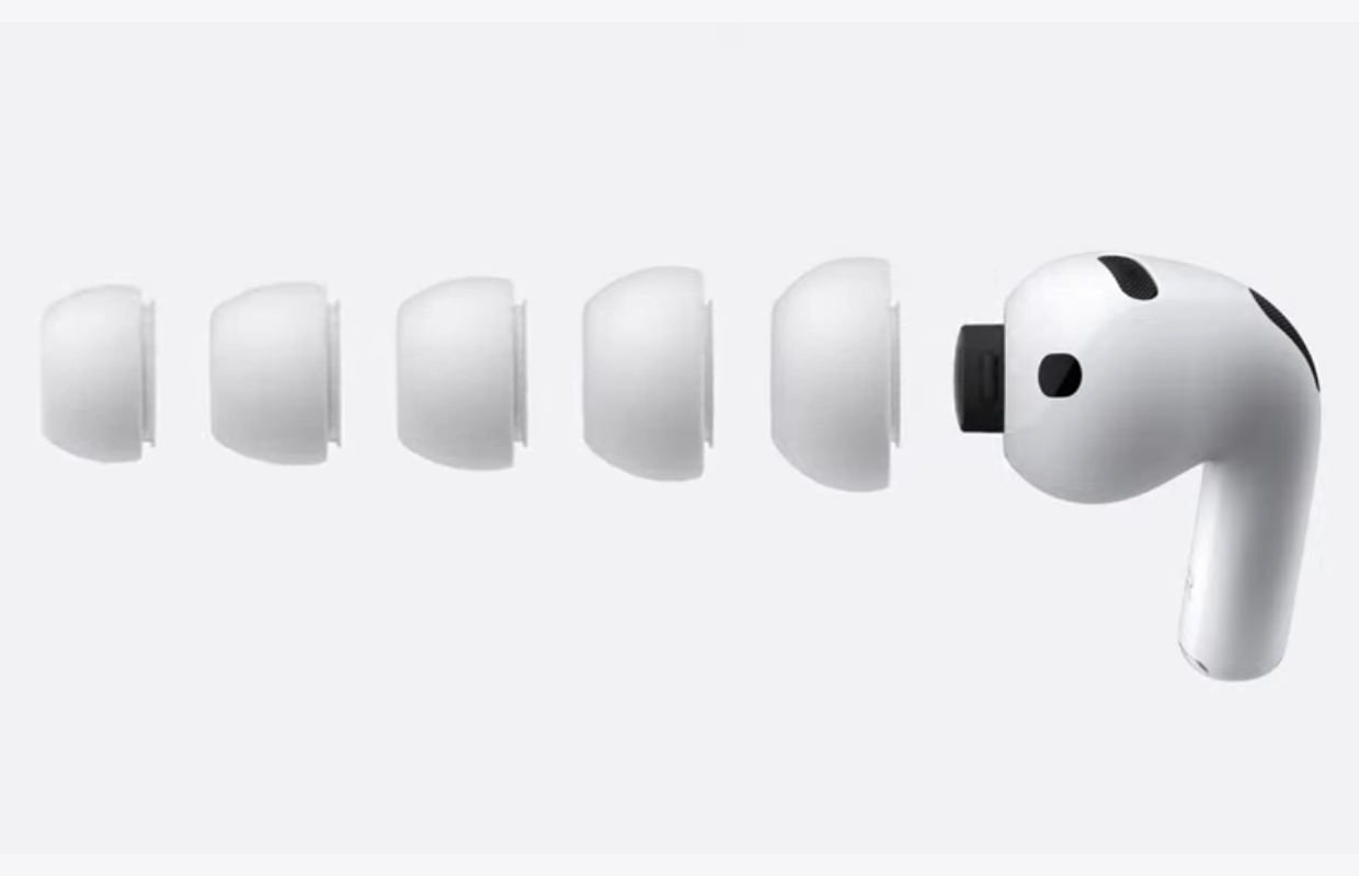 AirPods Pro 3 met oortips in 5 formaten