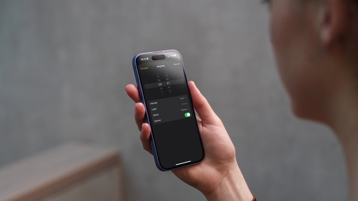 iPhone-tijdkiezer in de Klok-app