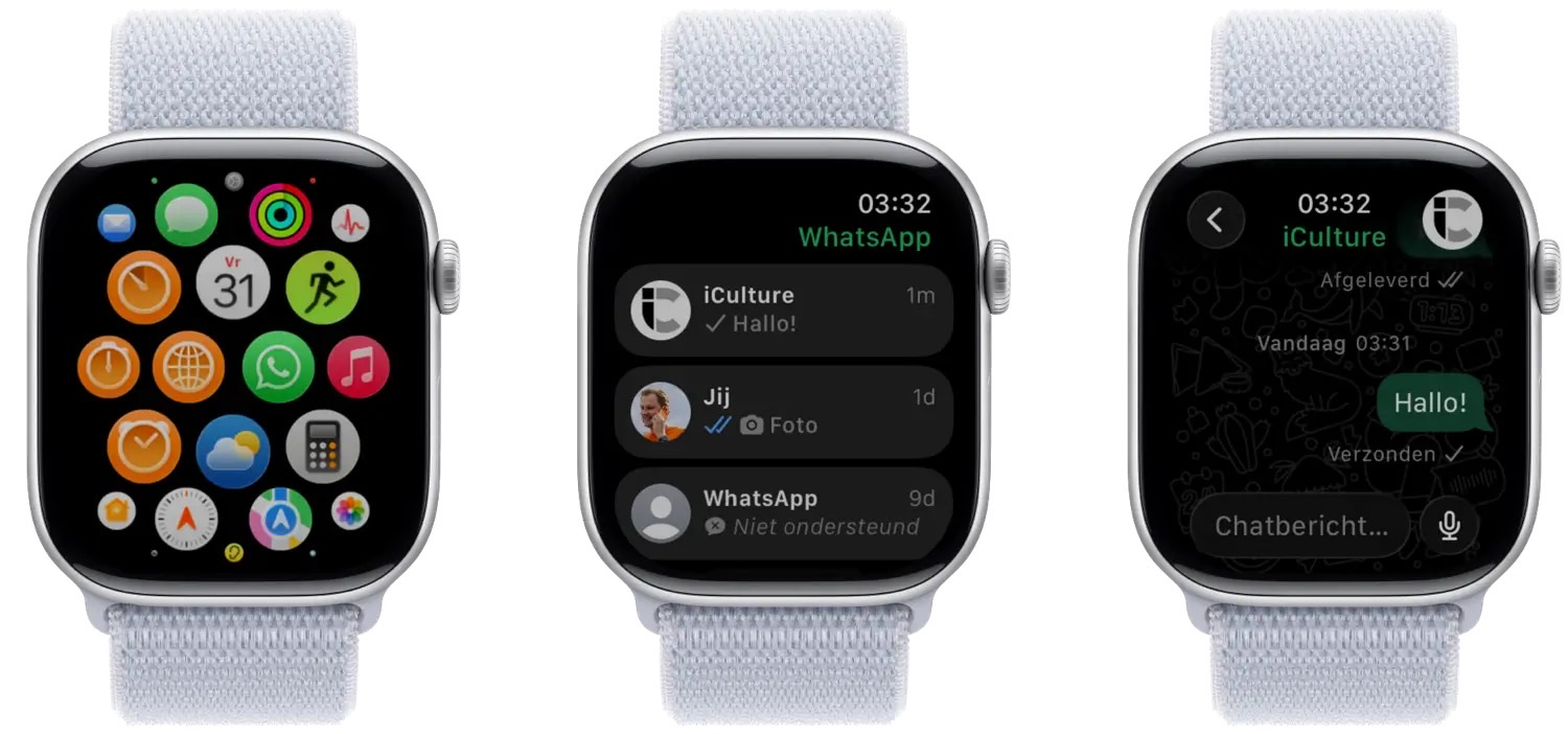 WhatsApp voor Apple Watch overzicht
