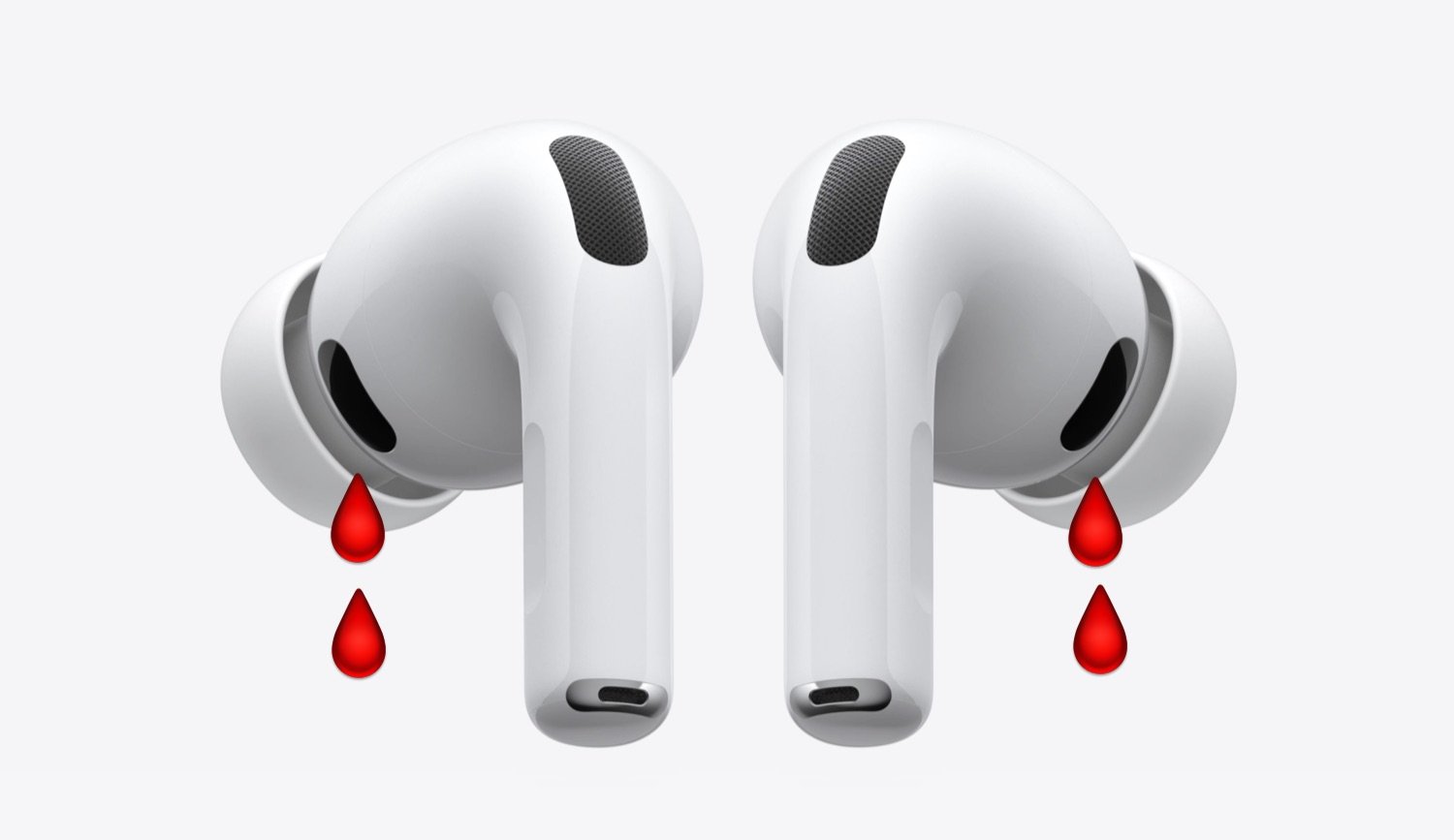 Bloed door AirPods Pro 3