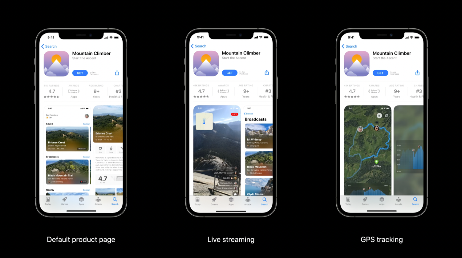 Aangepaste App Store pagina's