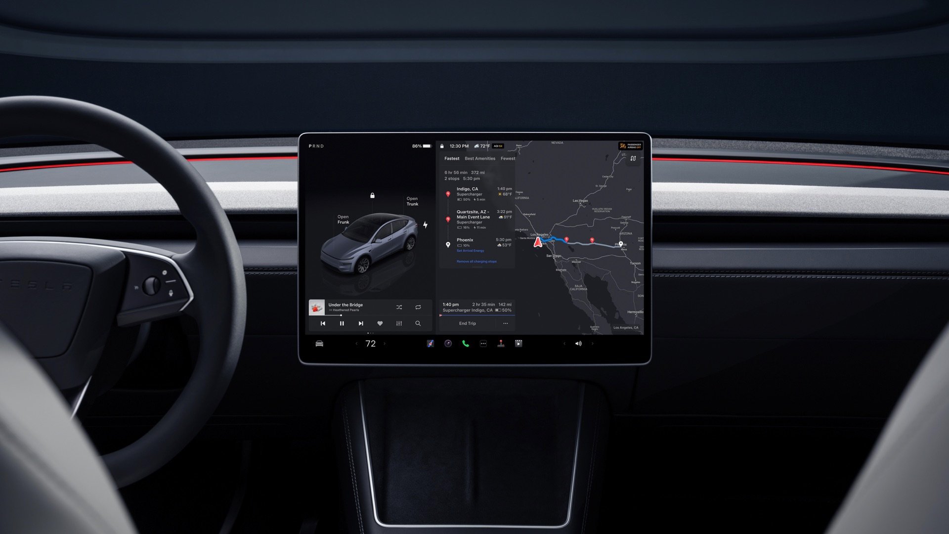 Tesla infotainment