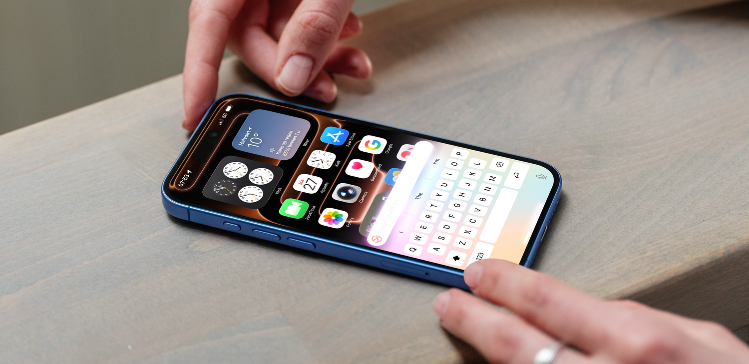 Typen met Apple Intelligence