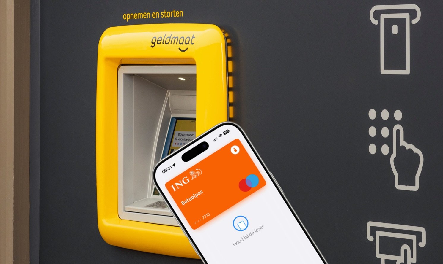 ING geld opnemen met Apple Pay