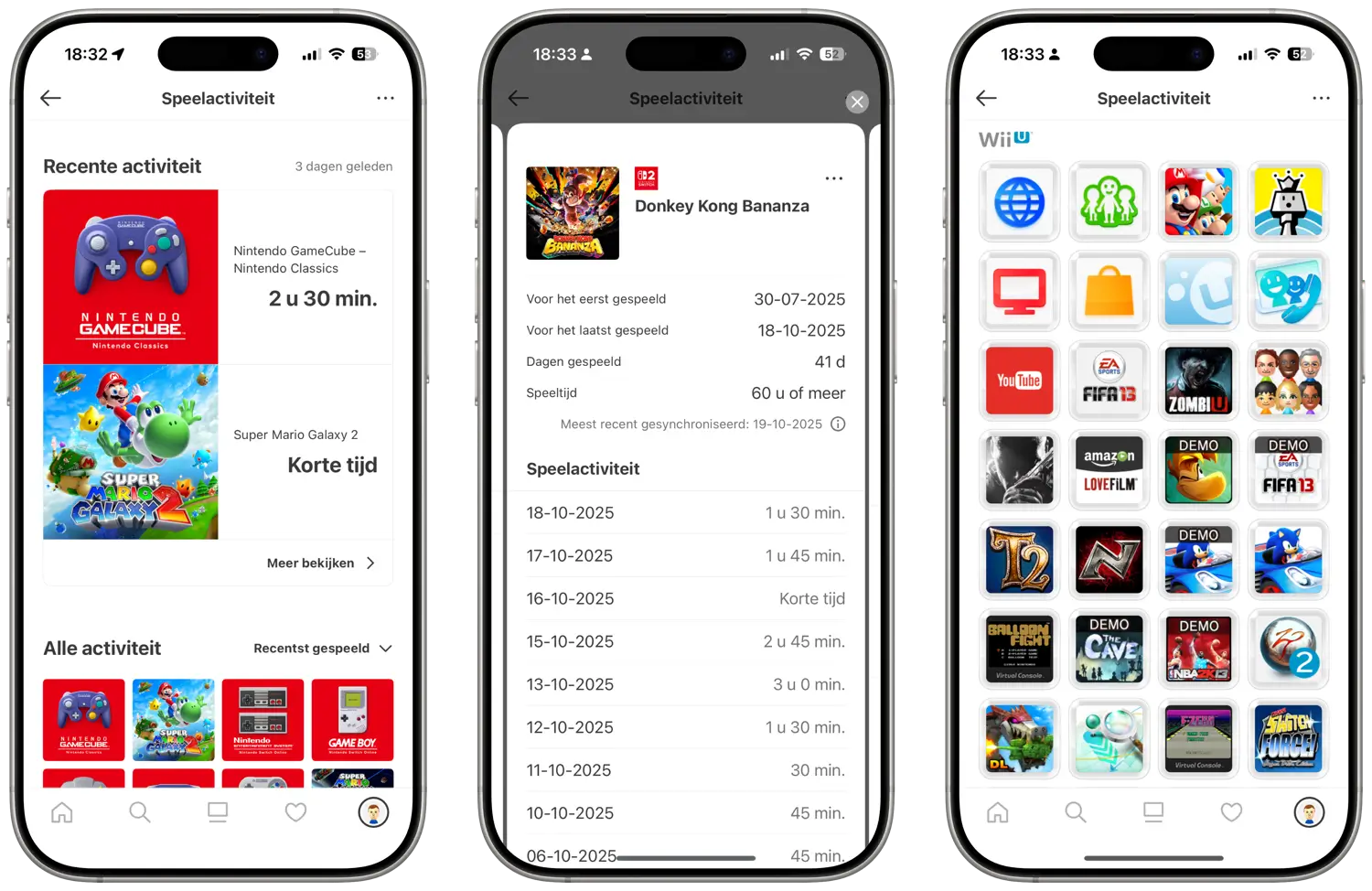Nintendo Store app met speelactiviteiten