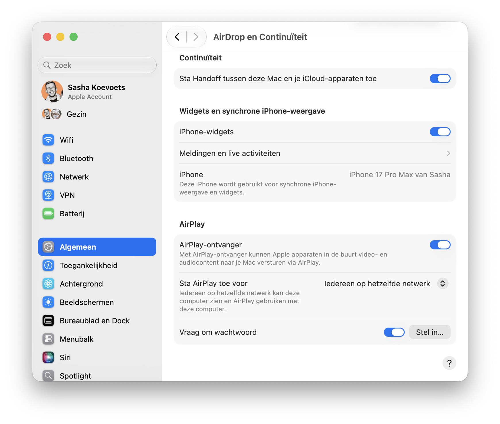 AirPlay-apparaat macOS 27