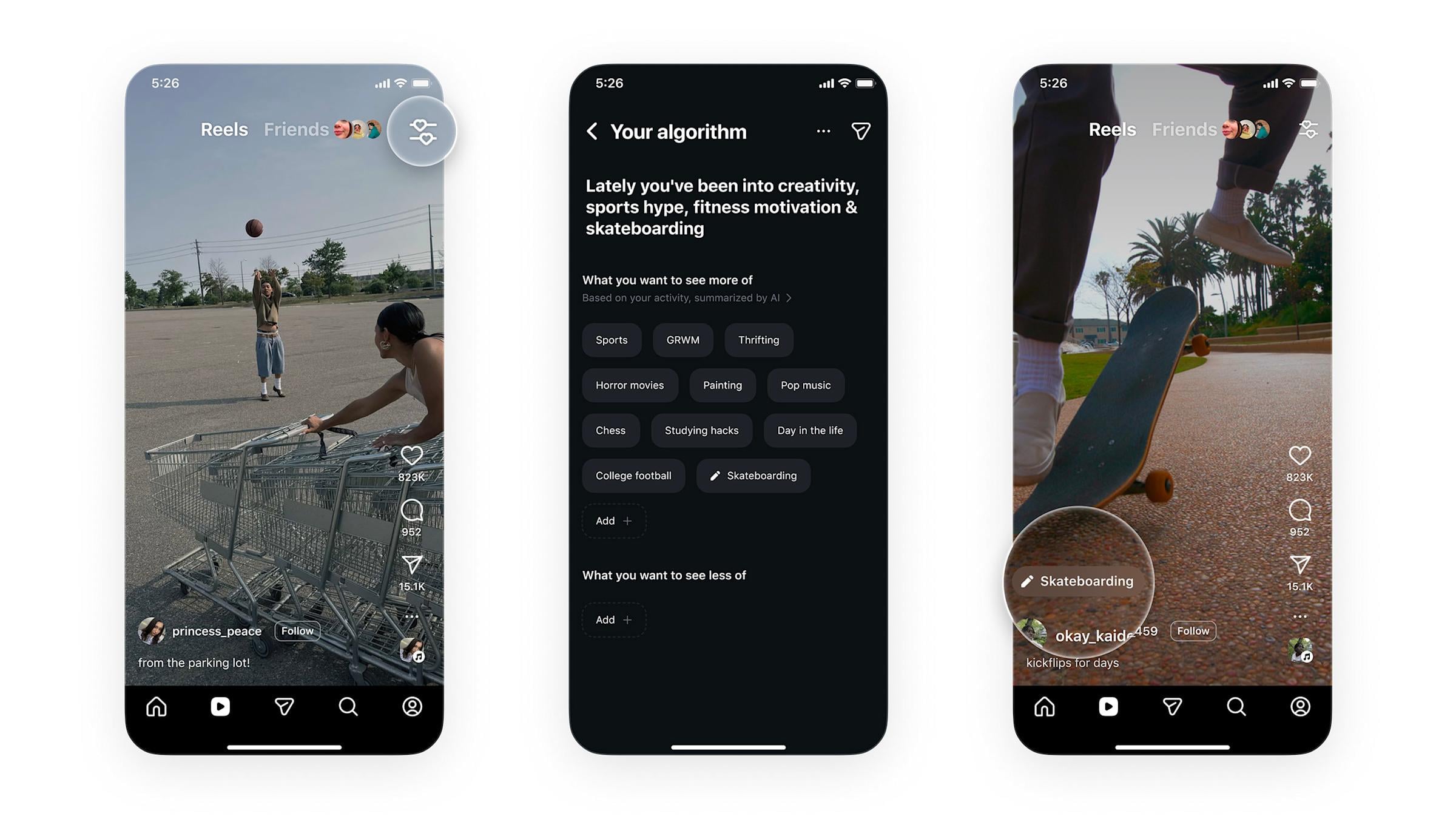 Instagram reels algortime