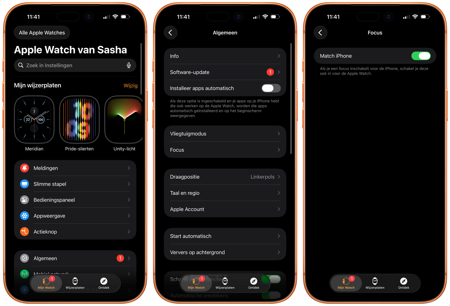 Match Focus Apple Watch