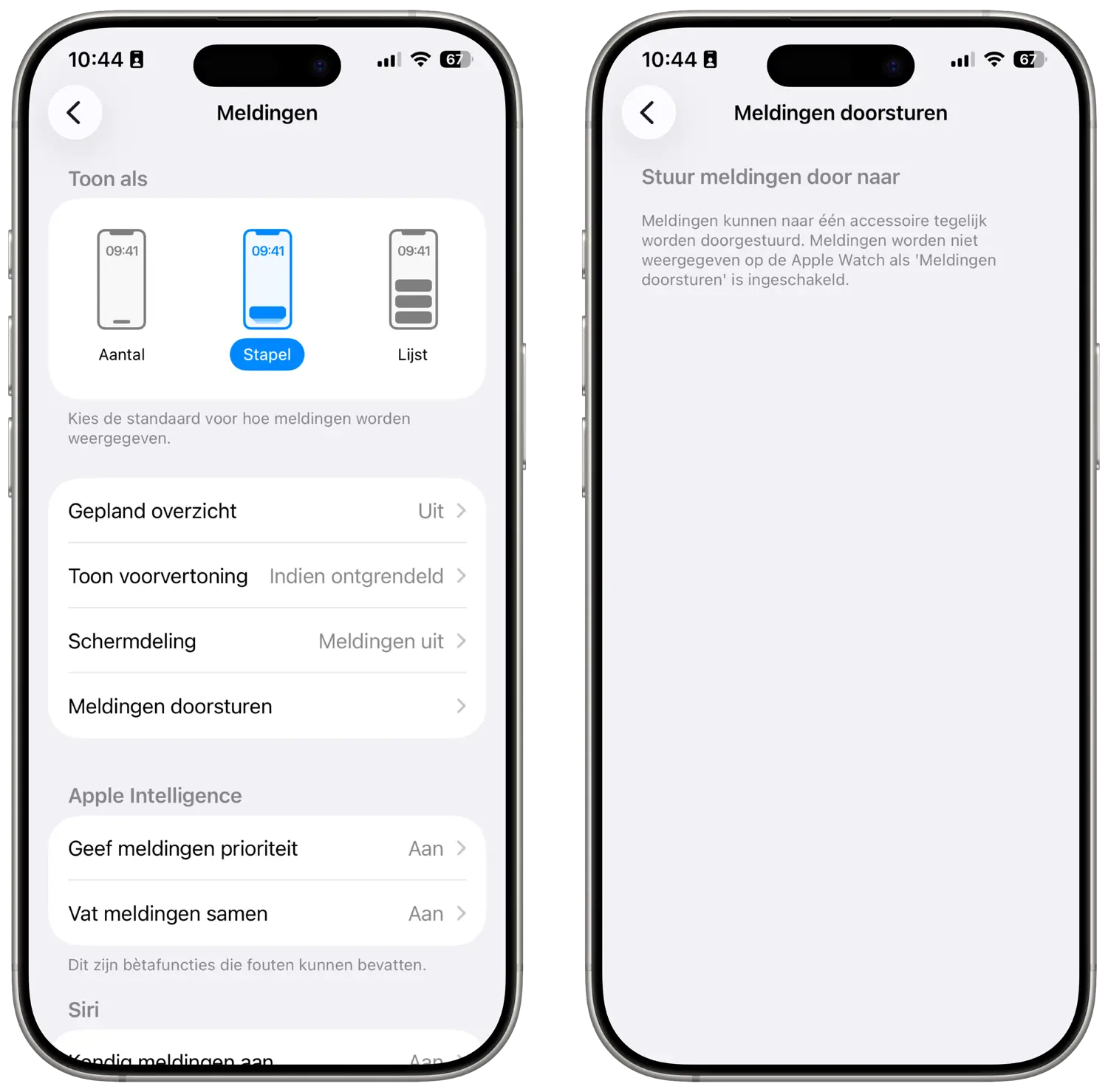 iOS 26.3: Meldingen doorsturen
