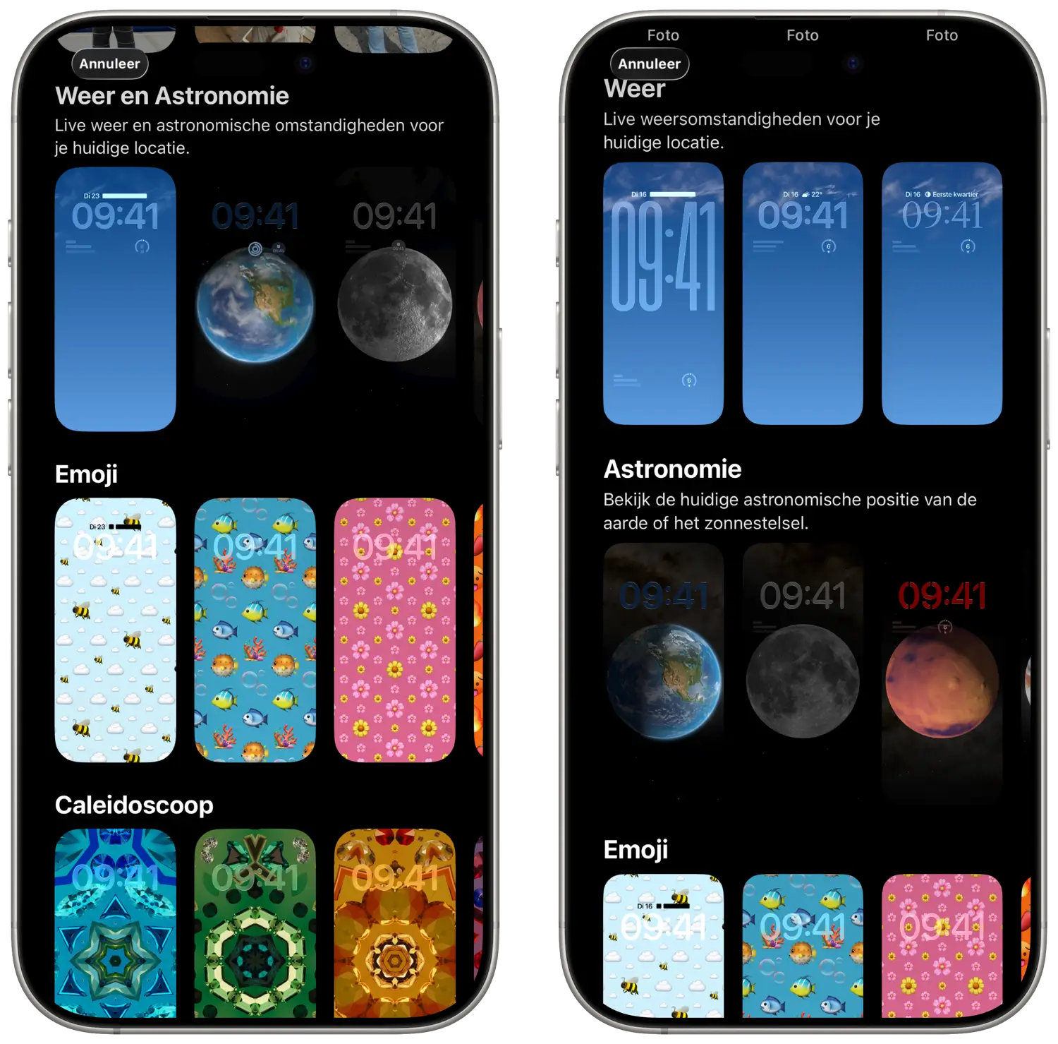 iOS 26.3: Weer-achtergrond