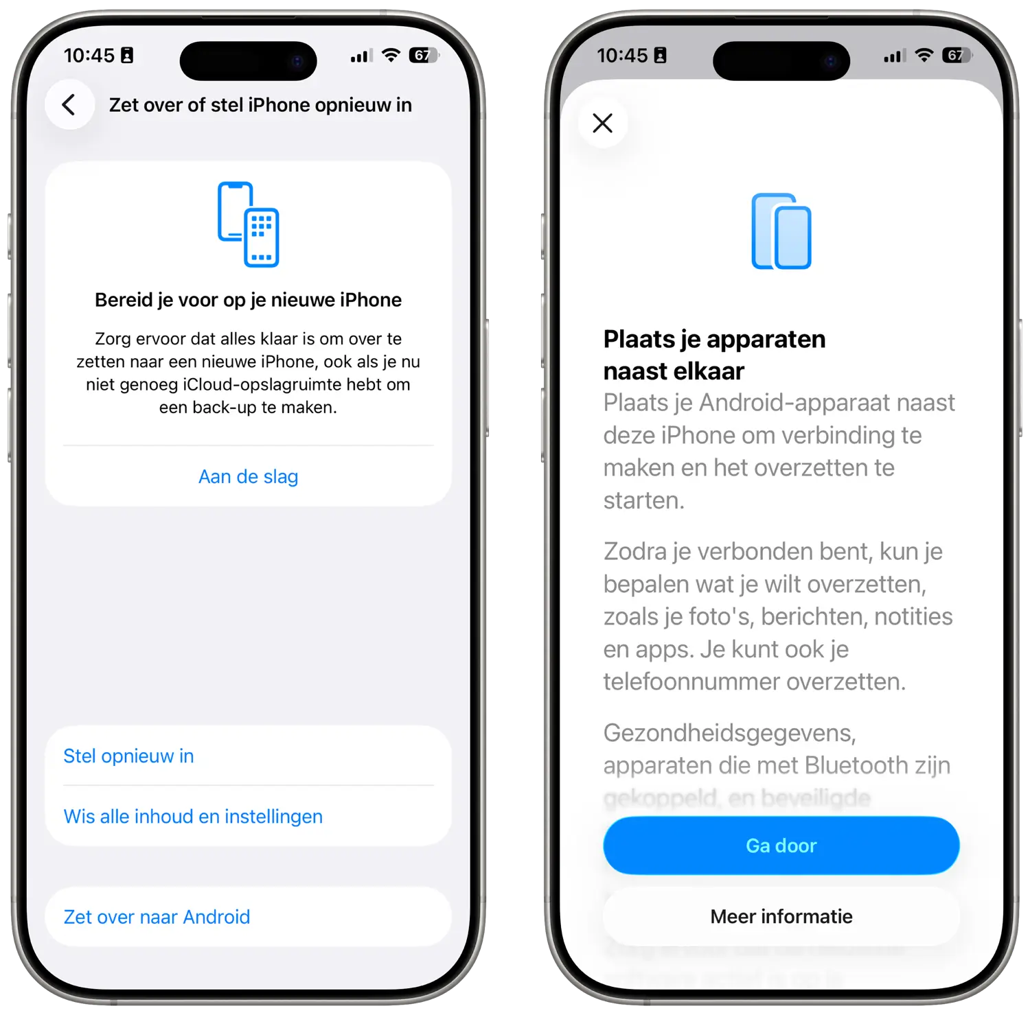 iOS 26.3: Zet over naar Android