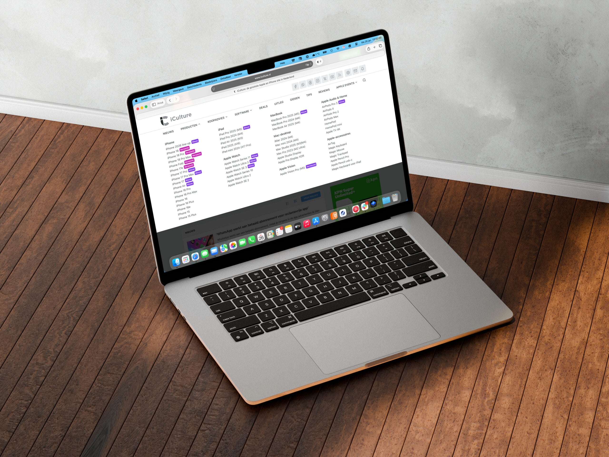 Safari op macOS Tahoe