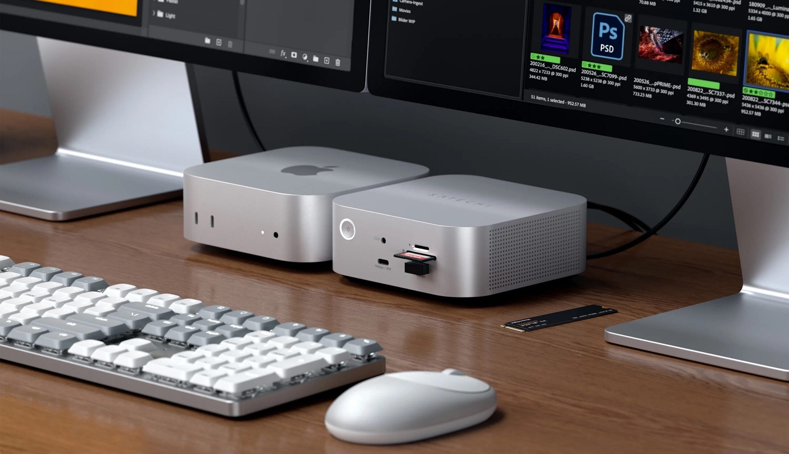 Satechi CubeDock met Thunderbolt 5 en Mac mini