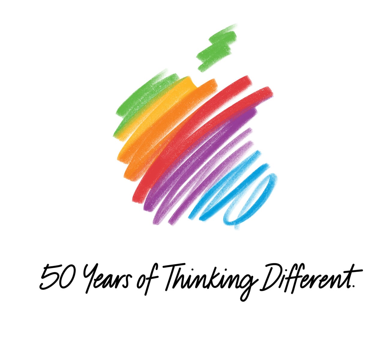 Apple 50 jaar logo
