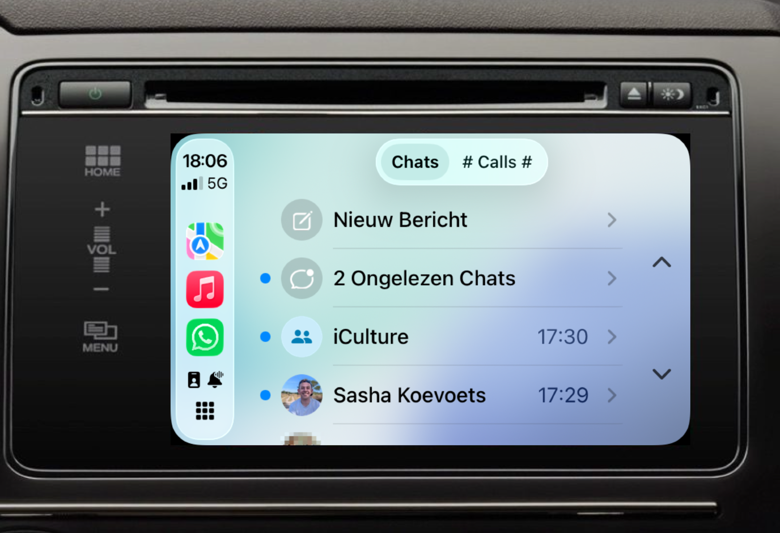 WhatsApp CarPlay update