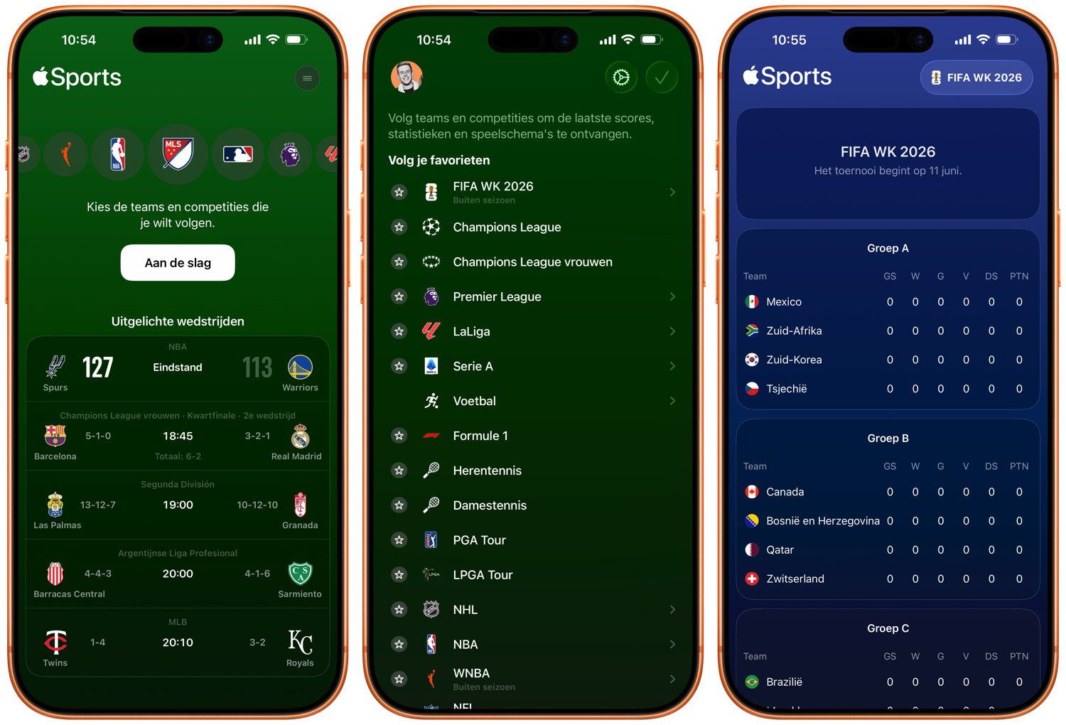 Apple Sports WK 2026