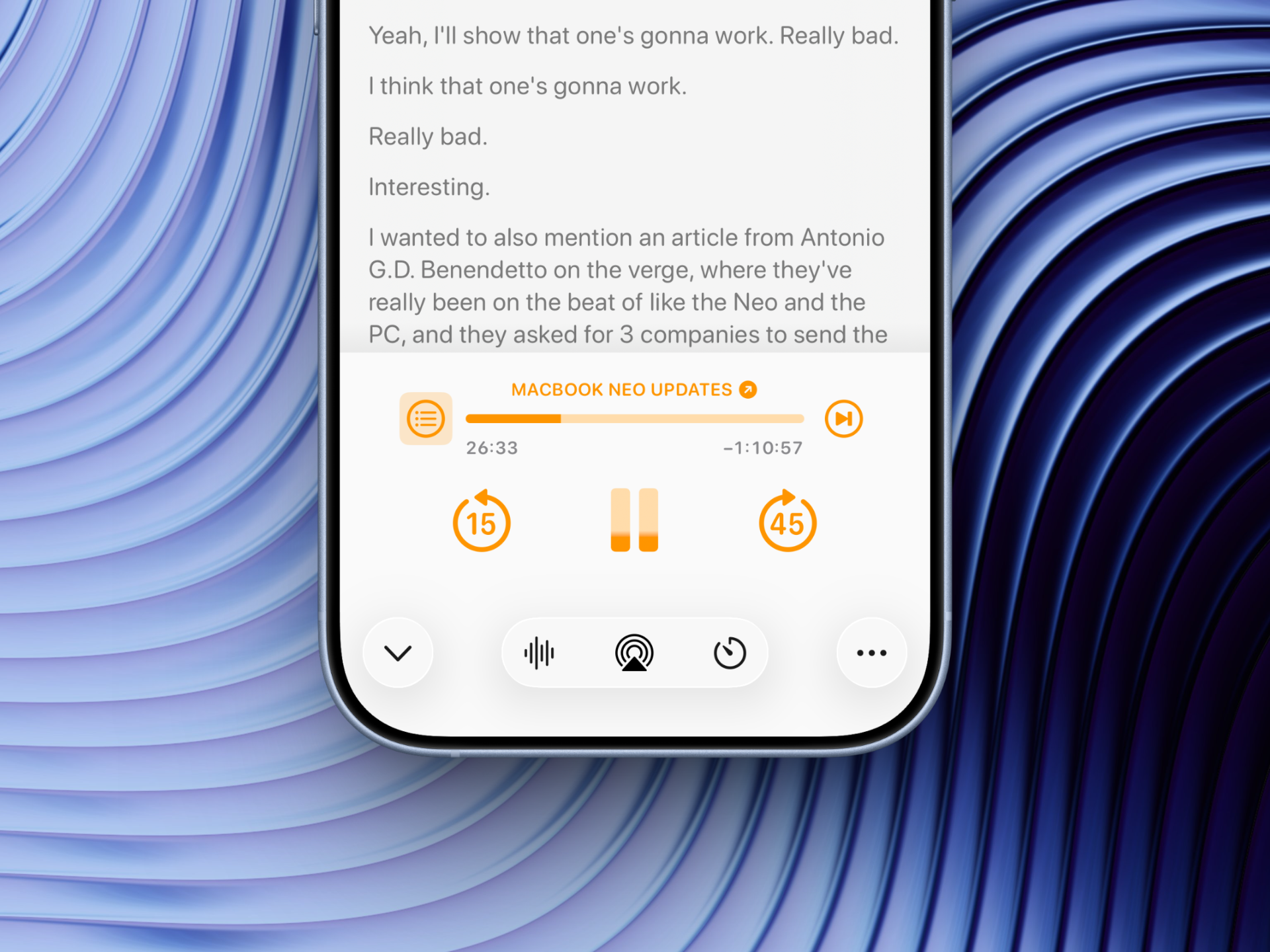 Transcripties in Overcast