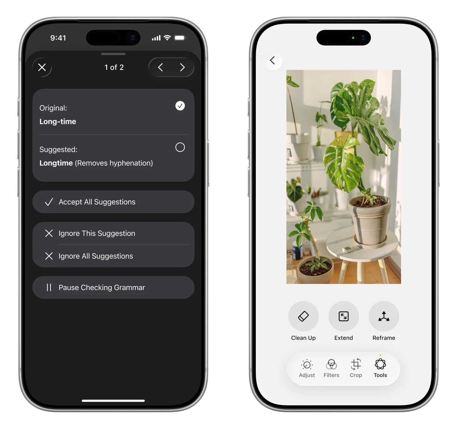 Foto's bewerken met AI, uitbreiden en herframen in iOS 27