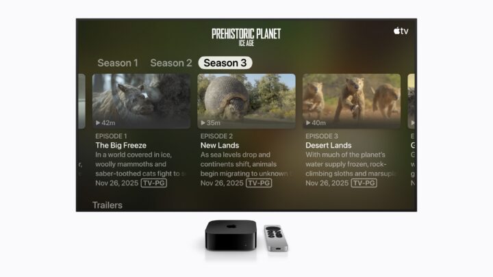 Grotere tekst ingesteld op Apple TV